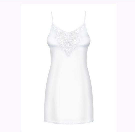 Obsessive Leila Σετ Sexy Babydoll Babydoll Λευκό