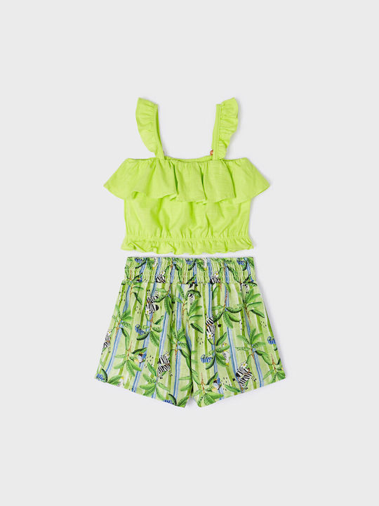 Mayoral Kids Set with Shorts Summer 2pcs Green