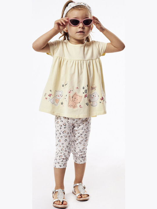 Evita Kinderbekleidungsset mit Leggings Gelb 2 Stück Evita Kinderbekleidungsset mit Leggings Gelb 2 Stück
