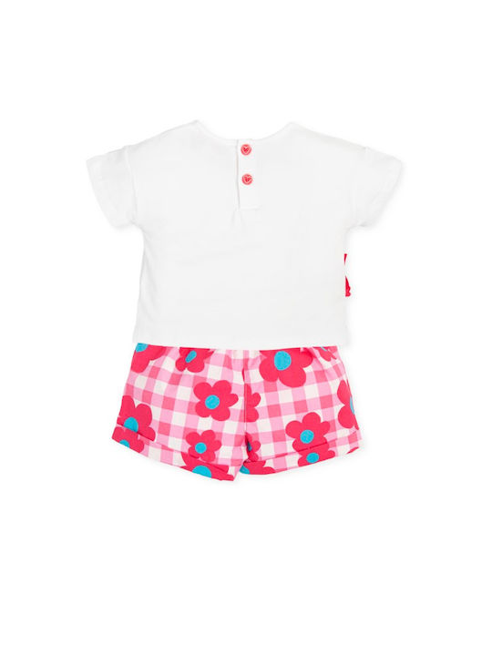 Agatha Ruiz De La Prada Kids Set with Shorts Summer 2pcs White