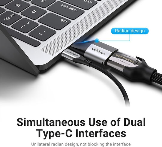 Vention Μετατροπέας USB-C male σε HDMI female Γκρι 1τμχ TCDH0
