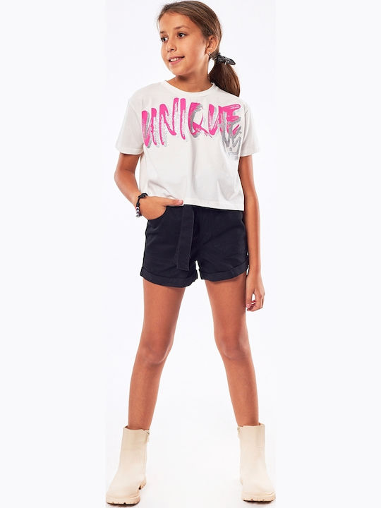 Εβίτα Crop Top Λευκό