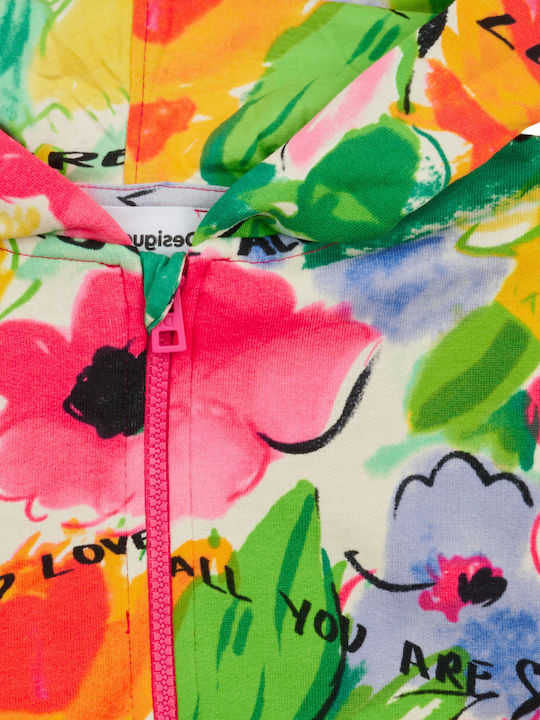 Kinder-Sweatshirtjacke mit Kapuze Mehrfarbig