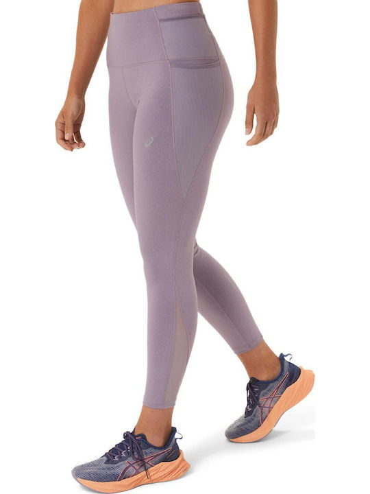 Wild Camo Running Γυναικείο Cropped Κολάν Ψηλόμεσο Μωβ