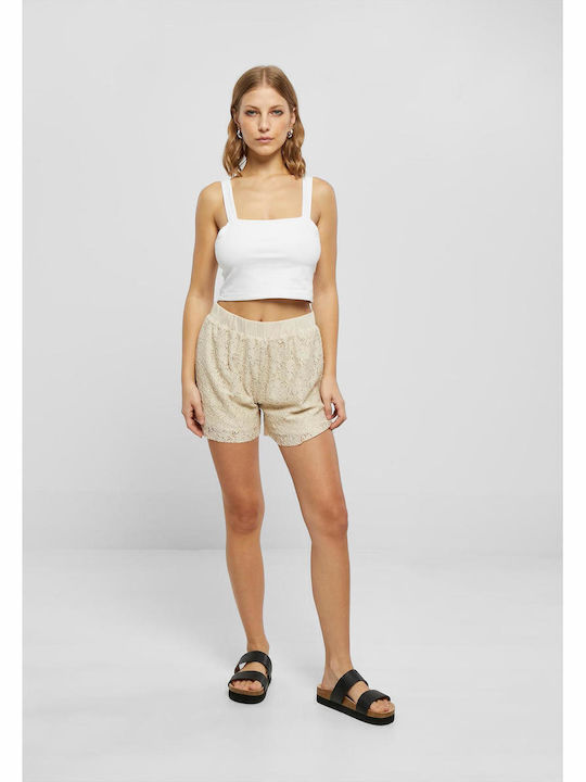 TB2594 Femei Pantaloni scurți Bej