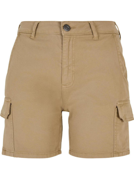 TB3431 Women's High-waisted Shorts Beige