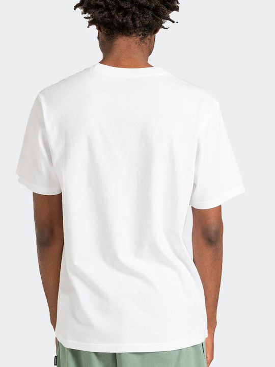 Element Basic Pocket Label Ανδρικό T-shirt Λευκό με Στάμπα