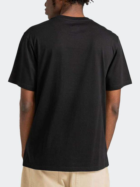 Element Basic Pocket Label Men's Short Sleeve T-shirt Flint_black