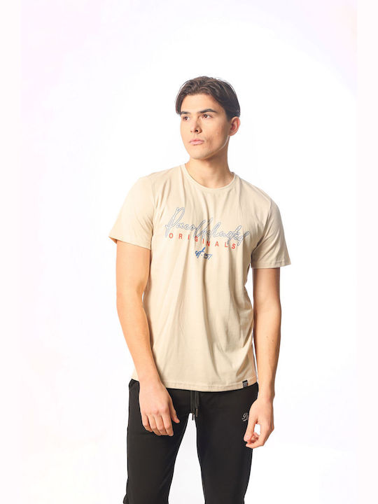 Paco & Co Men's Short Sleeve T-shirt Beige