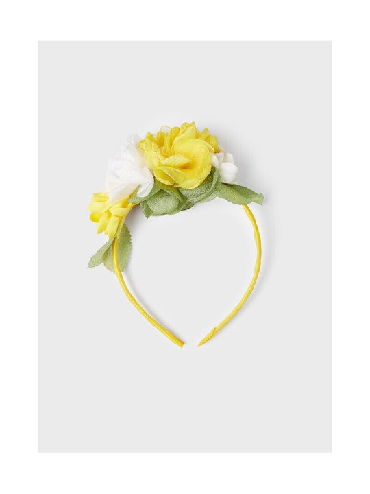 Mayoral Yellow Kids Headband with Flower Flowers