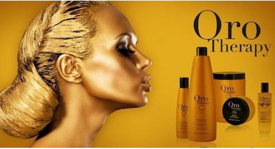 Fanola Oro Therapy 24k Oro Puro Illuminating Shampoos Reconstruction/Nourishment for Fragile, Αντι-Θραύση Hair 300ml