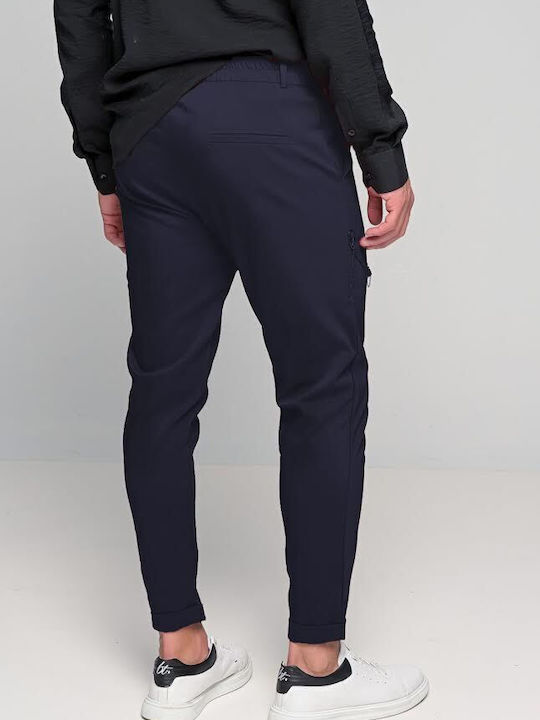 Ben Tailor Men's Trousers Chino in Regular Fit Navy Blue