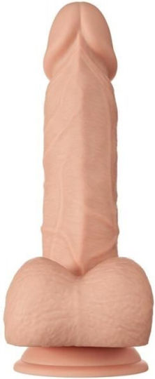Baile Beautiful Encounter Bahamut Glass Dildo with Balls and Suction Cup Flesh 21.8cm