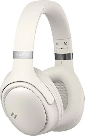 Havit H630BT Ασύρματα / Ενσύρματα Over Ear Ακουστικά με 36 ώρες Λειτουργίας Beige