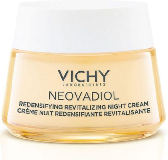 Vichy Neovadiol Peri-Menopauză Cremă de Față de Noapte pentru Anti-îmbătrânire, Tonifiere și Strălucire cu Acid Hialuronic 50ml