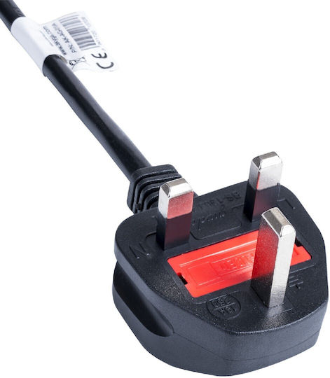 Akyga Schuko - IEC C7 Cable 1.5m Μαύρο AK-AG-03A