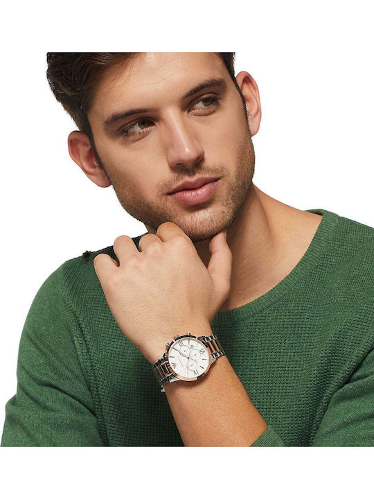 Emporio Armani Giovanni Мъжки Часовник На Батерия с Метална Гривна