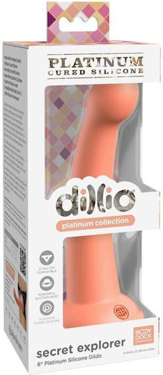 Pipedream Secret Explorer Ρεαλιστικό Dildo με Βεντούζα Πορτοκαλί 15cm
