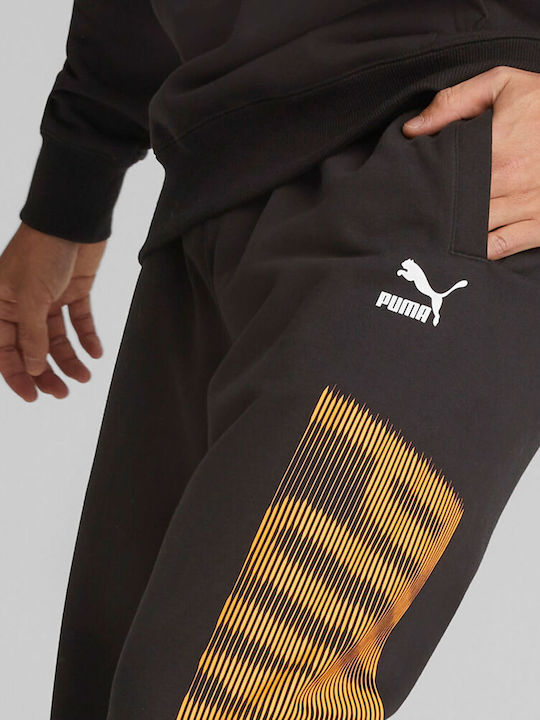 Pantaloni de trening cu Elastic Negru
