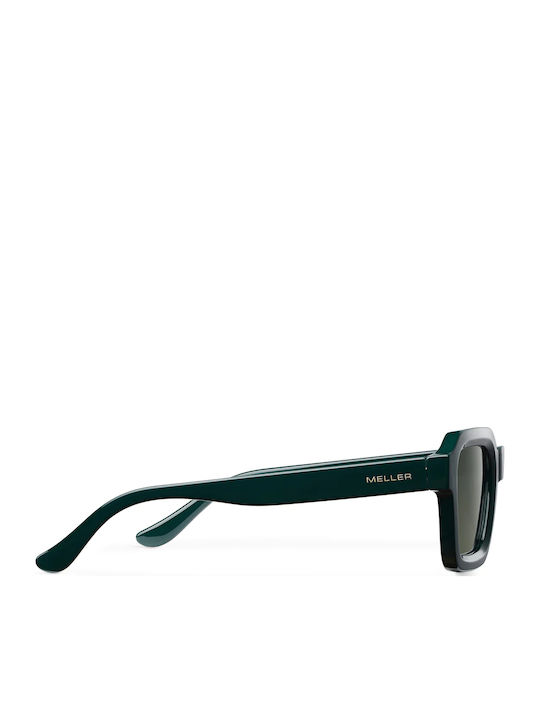 Meller Nayah Unisex Sunglasses with Green Plastic Frame and Green Polarized Lens NAY-PINEOLI