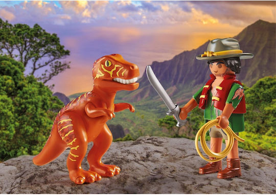 Playmobil Duo Pack Εξερευνητής και T-Rex για 4-10 ετών
