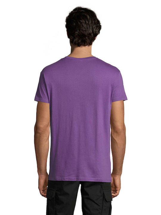 Sol's Regent Ανδρικό Διαφημιστικό T-shirt Κοντομάνικο Light Purple