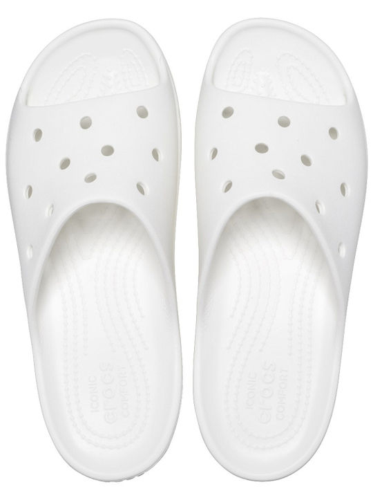 Frauen Flip Flops mit Plattform in Weiß Farbe