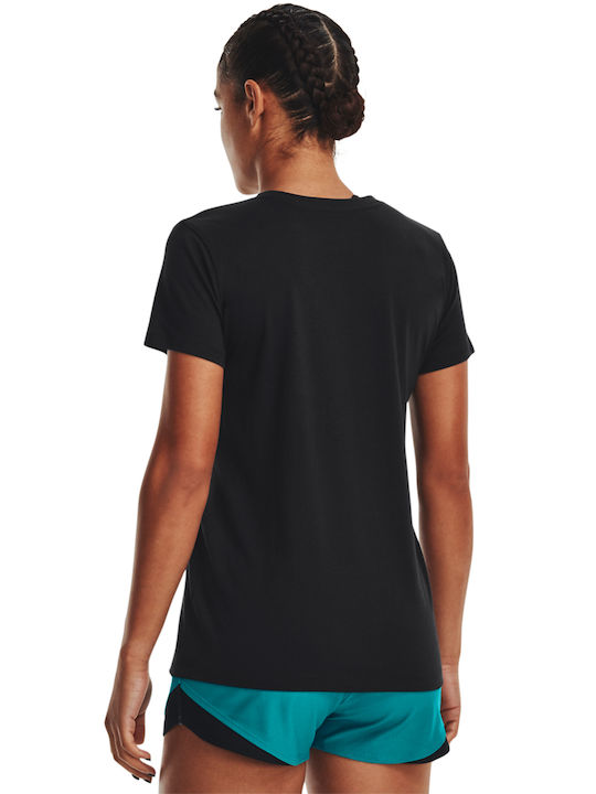 Under Armour Sportstyle Graphic Women's Athletic T-shirt Fast Drying Black
