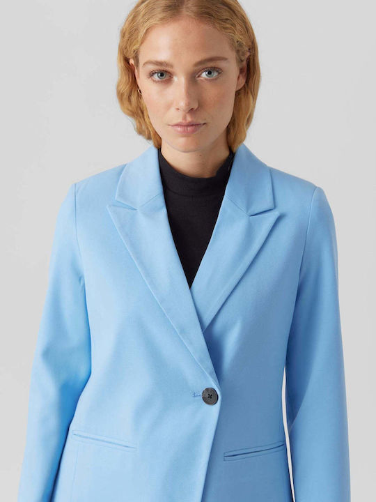 Vero Moda Rieloa Γυναικείο Σακάκι Γαλάζιο