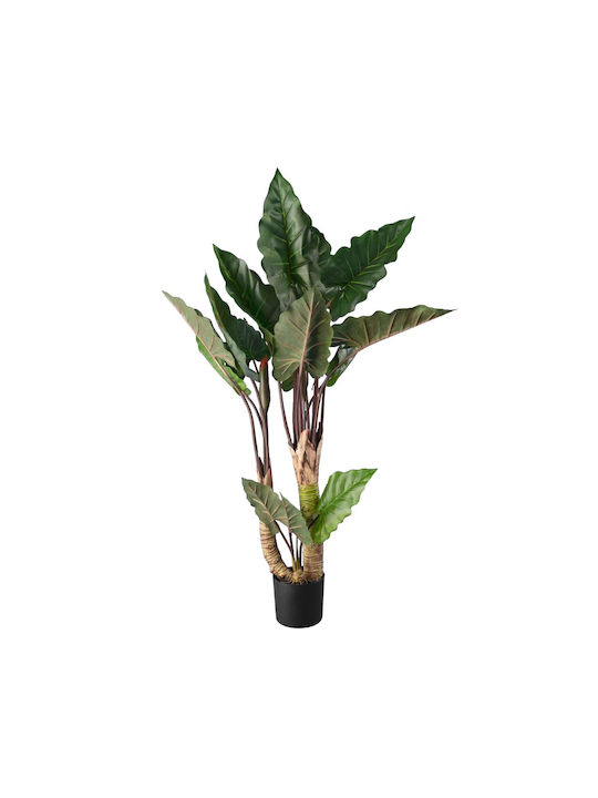 GloboStar Artificial Plant in Pot Collocasia Green 160cm with LED 1pcs