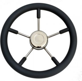 Savoretti Armando 5 Spokes Polyurethane Φ35 Cm Black Boat Rudder T9B/35