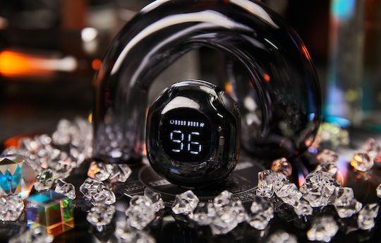 Acefast T8 In-Ear Bluetooth-Freisprecheinrichtung Kopfhörer mit Ladeetui Bright Black