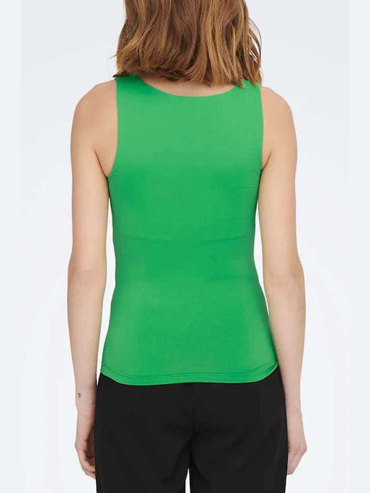 Only Damen Bluse Ärmellos Kelly Green