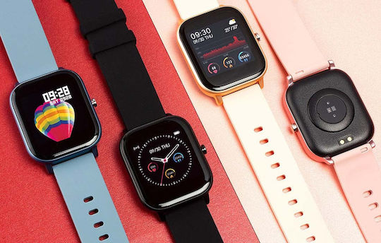 Colmi P8 43mm Smartwatch με Παλμογράφο (Χρυσό)
