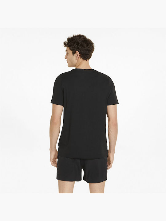 Puma Essentials Αθλητικό Ανδρικό T-shirt Μαύρο Μονόχρωμο