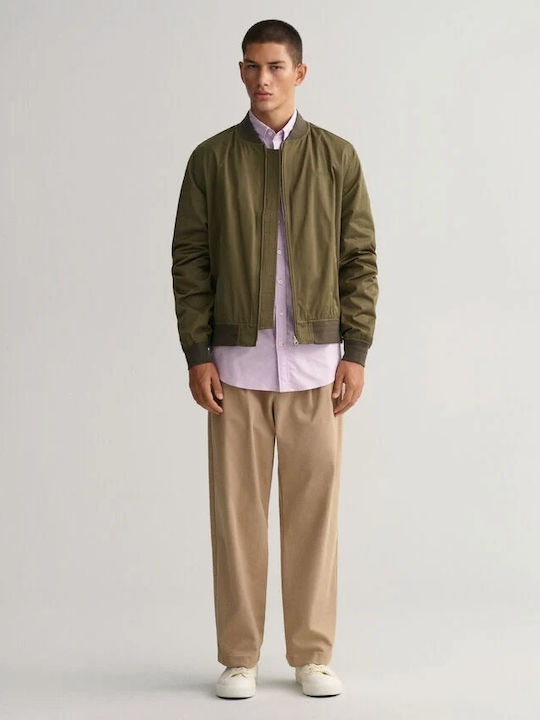Long-sleeved Cotton Shirt Lilacc