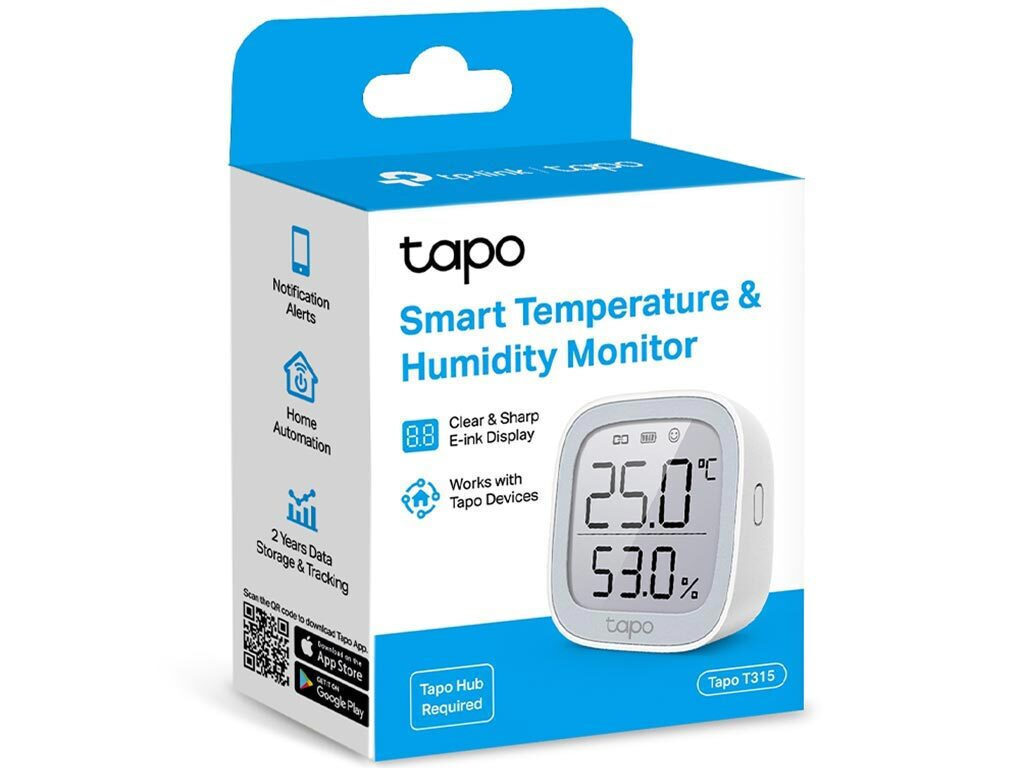 Tapo T315, Capteur Moniteur intelligent de température et d'humidité Tapo