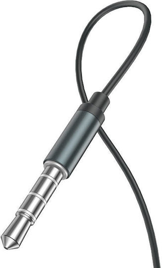 Vipfan M7 In-ear Handsfree με Βύσμα 3.5mm Ασημί