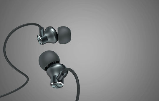 Vipfan M7 In-ear Handsfree με Βύσμα 3.5mm Ασημί