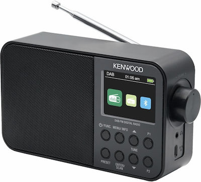 Kenwood CR-M30DAB Φορητό Ραδιόφωνο Επαναφορτιζόμενο DAB+ με Bluetooth και USB Μαύρο