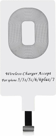 Qi Charging Receiver Lightning in White color