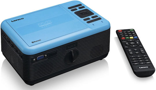 Lenco LPJ-500BU Projector LCD Full HD Απλής Λάμπας με Ενσωματωμένα Ηχεία