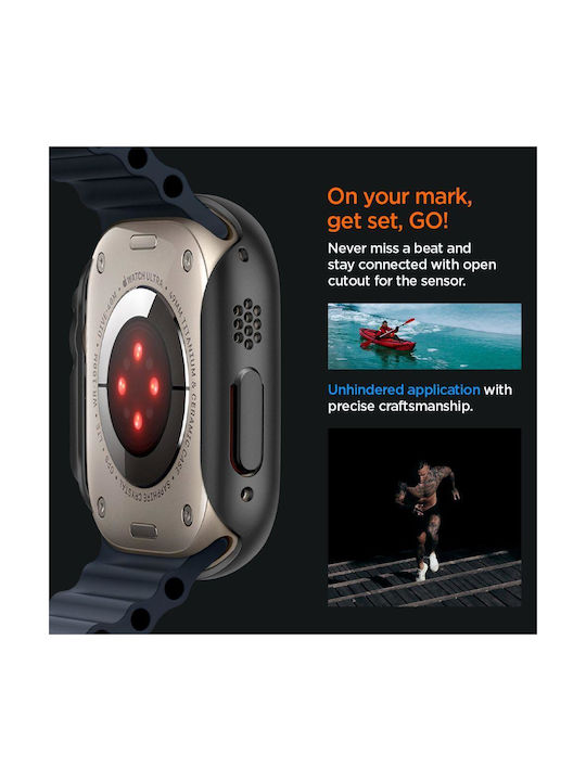 Spigen Thin Fit Plastic Case in Transparent color for Apple Watch Ultra 49mm