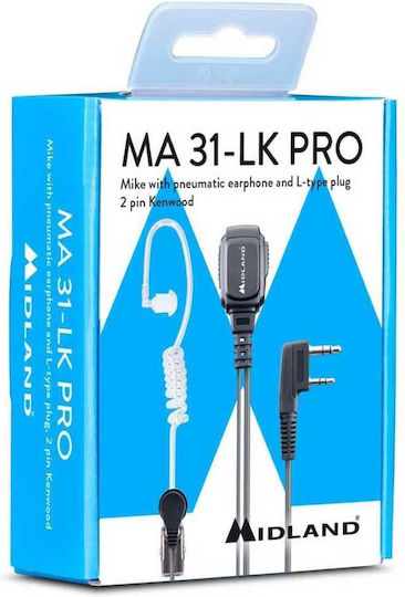 Midland MA-31 LK Pro C1497.01 Earpiece Wireless Transceiver UHF/VHF