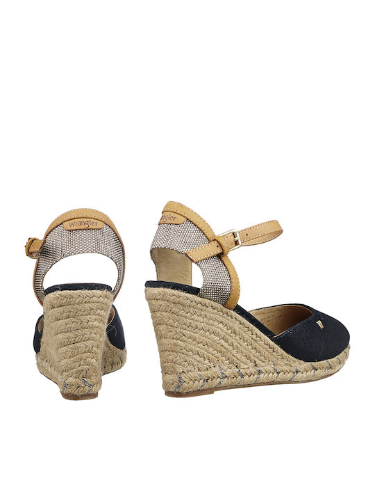 Platforme dama În Stil Espadrile Albastru Marin