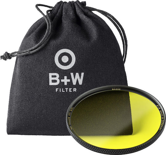 B+W Жълт 495 MRC Basic Филтър CPL с Диаметър 55mm с Покритие MRC (Устойчиво на Надраскване) за Фотообективи