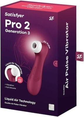 Satisfyer Pro 2 Generation 3 Sauger Vagina mit Vibration Wine Red