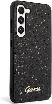 Guess Glitter Flakes Plastic Back Cover Black (Galaxy S23+)
