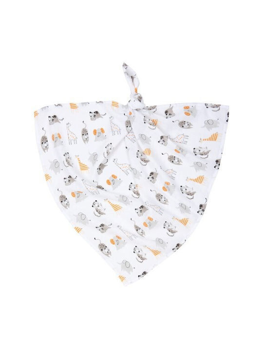 Jukki Muslin Swaddle Blanket Giraffe & Others Multicolour 70x80cm