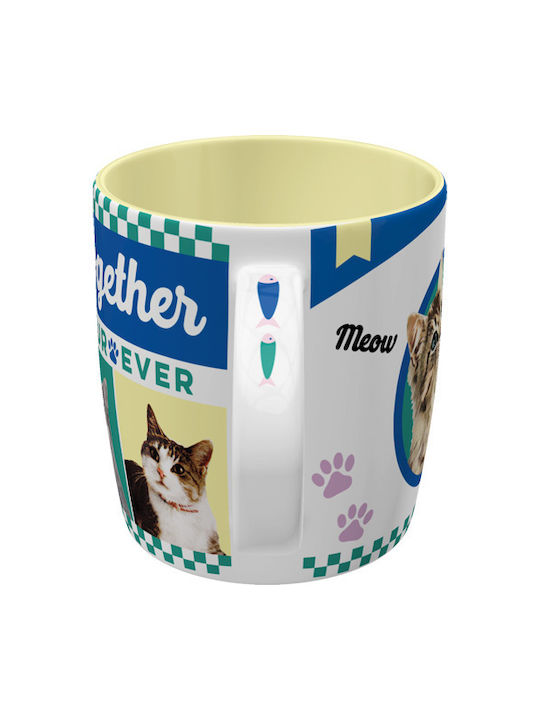 Nostalgic Art Better Together Cats Cană Ceramică Multicoloră